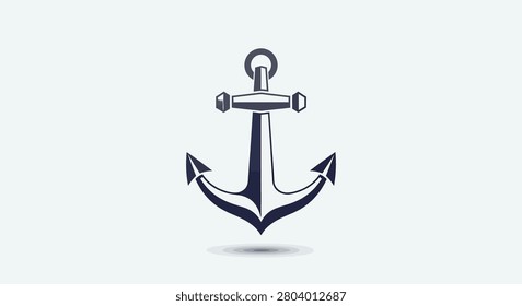Classic maritime anchor graphic representing stability, strength, and ocean travel. Perfect for travel agencies, shipping companies, or coastal-themed lifestyle brands.