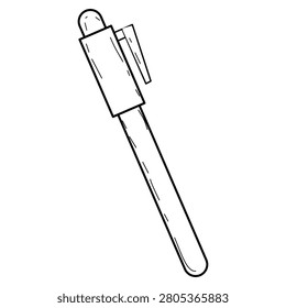 Classic Marker Pen Line Art Icon