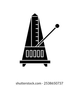 classic matronome icon flat line symbol set.