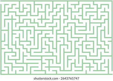 Un clásico rompecabezas de laberinto, caracterizado por una compleja red de caminos diseñados para desafiar al solucionador en la búsqueda de una ruta de una entrada a una meta. 