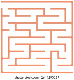 Um clássico quebra-cabeça de labirinto, caracterizado por uma complexa rede de caminhos projetados para desafiar o solucionador em encontrar uma rota de uma entrada para um objetivo. 