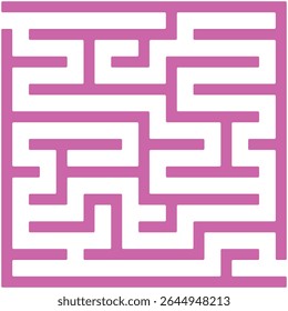 Um clássico quebra-cabeça de labirinto, caracterizado por uma complexa rede de caminhos projetados para desafiar o solucionador em encontrar uma rota de uma entrada para um objetivo. 