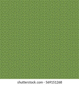 Classic meander seamless pattern. Greek key neutral tileable linear vector background.