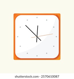 Classic mechanical wall clock illustration