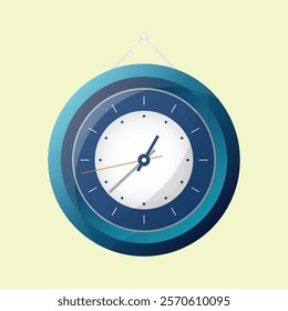 Classic mechanical wall clock illustration