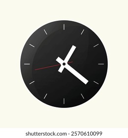 Classic mechanical wall clock illustration