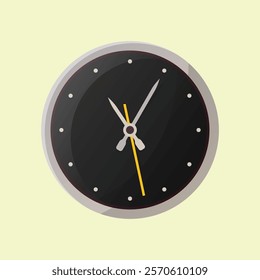 Classic mechanical wall clock illustration