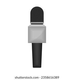 Classic microphone isolated on white background