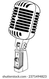 Classic microphone for singing jazz rock pop