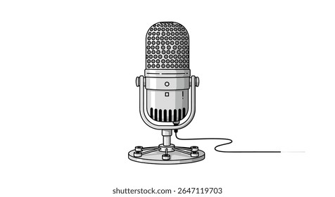 A Classic Microphone Still Used Today For Performing Artists Recording and Sound Engineering