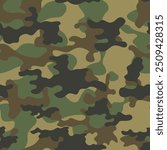 
classic military camouflage background, texture for textiles, fashionable stylish pattern, seamless vector print