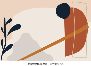 Classic Minimalist background shape abstract trendy universal artistic templates. graphic pattern of abstract elements in soft colors for poster and background