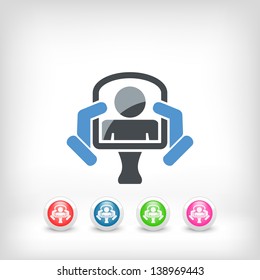 Classic mirror concept in modern icon