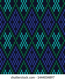 Classic Modern Argyle Seamless Print Pattern