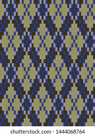 Classic Modern Argyle Seamless Print Pattern