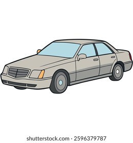 Classic and Modern Car – Flat Style Vector Design
