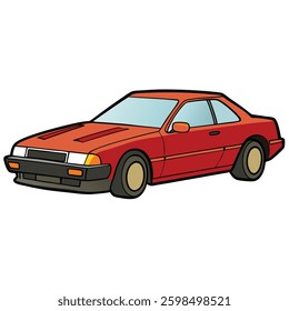 Classic and Modern Car – Flat Style Vector Design