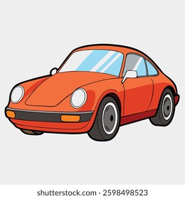 Classic and Modern Car – Flat Style Vector Design