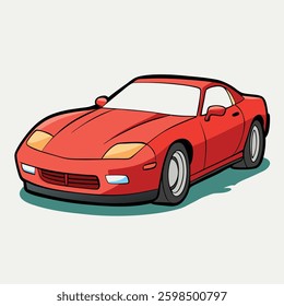 Classic and Modern Car – Flat Style Vector Design