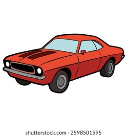 Classic and Modern Car – Flat Style Vector Design