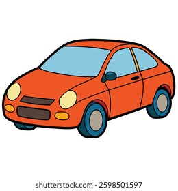 Classic and Modern Car – Flat Style Vector Design