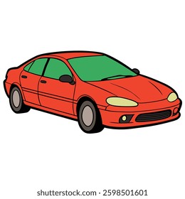 Classic and Modern Car – Flat Style Vector Design