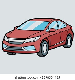 Classic and Modern Car – Flat Style Vector Design