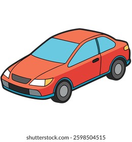Classic and Modern Car – Flat Style Vector Design