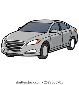 Classic and Modern Car – Flat Style Vector Design