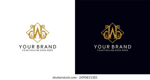 Classic modern logo with classic elegant ornamental graphic elements and gives a sense of luxury and elegance