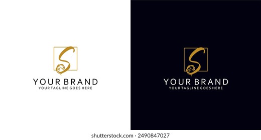 Classic modern logos with monograms of letters join the graphic elements of classic elegant ornaments and give a sense of luxury and elegance