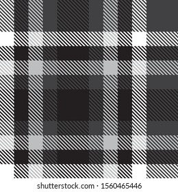Classic Modern Plaid Tartan Seamless Pattern in Vector - This is a classic plaid, checkered, tartan pattern suitable for shirt printing, fabric, textiles, jacquard patterns, backgrounds and websites