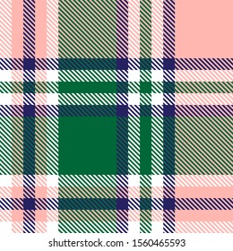 Classic Modern Plaid Tartan Seamless Pattern in Vector - This is a classic plaid, checkered, tartan pattern suitable for shirt printing, fabric, textiles, jacquard patterns, backgrounds and websites