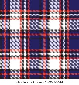 Classic Modern Plaid Tartan Seamless Pattern in Vector - This is a classic plaid, checkered, tartan pattern suitable for shirt printing, fabric, textiles, jacquard patterns, backgrounds and websites