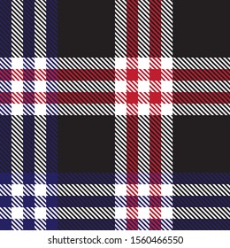 Classic Modern Plaid Tartan Seamless Pattern in Vector - This is a classic plaid, checkered, tartan pattern suitable for shirt printing, fabric, textiles, jacquard patterns, backgrounds and websites