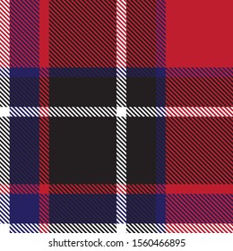Classic Modern Plaid Tartan Seamless Pattern in Vector - This is a classic plaid, checkered, tartan pattern suitable for shirt printing, fabric, textiles, jacquard patterns, backgrounds and websites