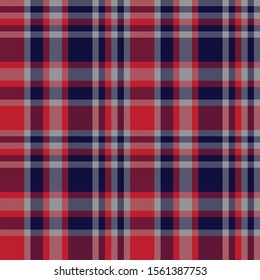 Classic Modern Plaid Tartan Seamless Pattern in Vector - This is a classic plaid, checkered, tartan pattern suitable for shirt printing, fabric, textiles, jacquard patterns, backgrounds and websites