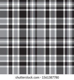 Classic Modern Plaid Tartan Seamless Pattern in Vector - This is a classic plaid, checkered, tartan pattern suitable for shirt printing, fabric, textiles, jacquard patterns, backgrounds and websites