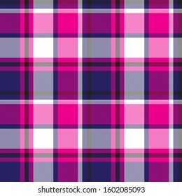 Classic Modern Plaid Tartan Seamless Pattern for shirt printing, fabric, textiles, jacquard patterns, backgrounds and websites
