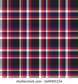 Classic Modern Plaid Tartan Seamless Pattern for shirt printing, fabric, textiles, jacquard patterns, backgrounds and websites
