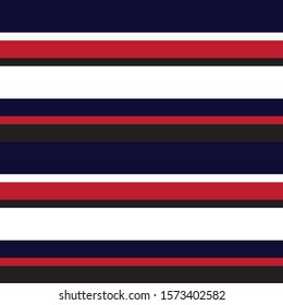 Classic Modern Stripe Pattern - This is a classic horizontal striped pattern suitable for shirt printing, textiles, jersey, jacquard patterns, backgrounds, websites