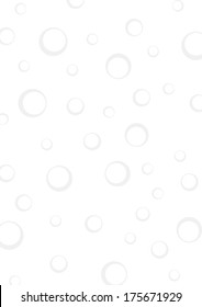 classic modern style of ring sponge backdrop on white background
