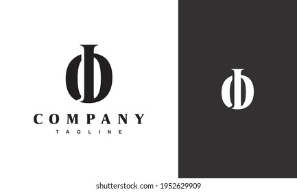 classic monogram letter OI logo