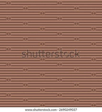 Classic Monogram Seamless Luxury Stripes Timeless Mocha Mouse.