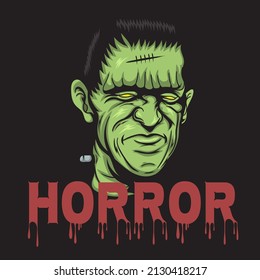 Classic Monster in Vector Illustration. Horror