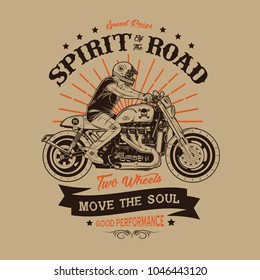 Classic Motorcycle Club Illustration