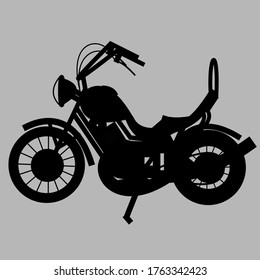 Classic motorcycle design low rider style