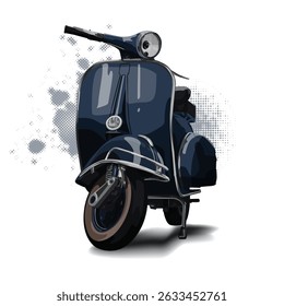 Classic motorcycle illustration art graphic design vector