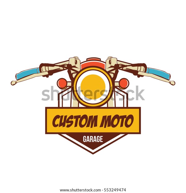 クラシックバイクのロゴ のベクター画像素材 ロイヤリティフリー