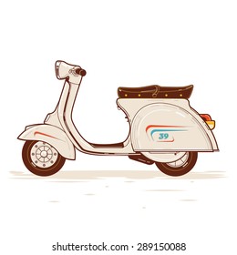 Classic Motorcycle, the scooter.